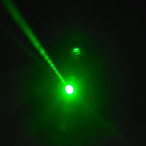 Green laser beam