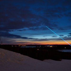 Setting sun
