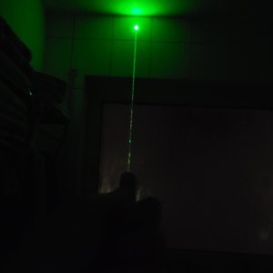 Green laser beam
